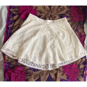 Forever 21 White Lace Skirt